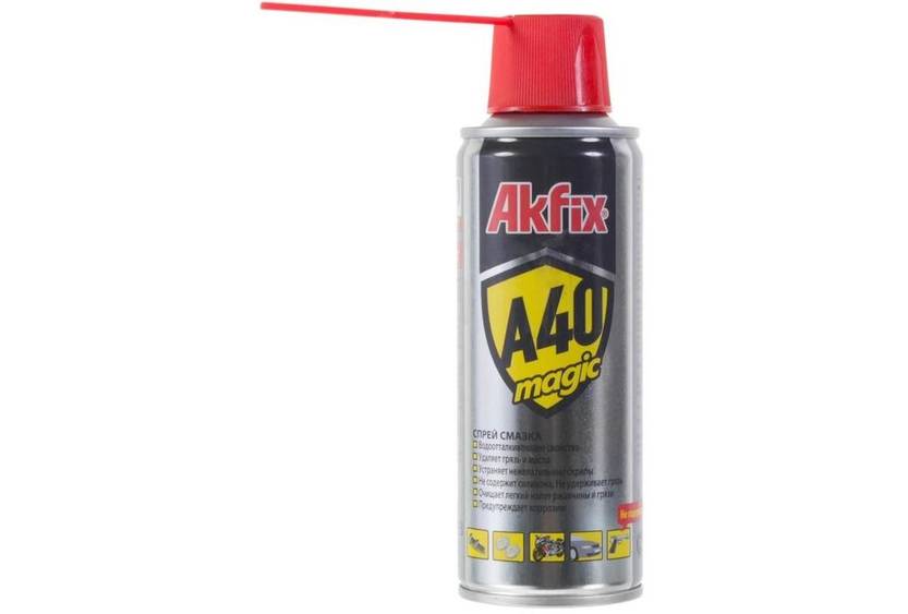 Смазка аэрозольная. Akfix a40. Смазка Akfix a40 проникающая (200мл). Смазка Akfix универсальная а-40. Akfix a40 Magic спрей, 200 мл..