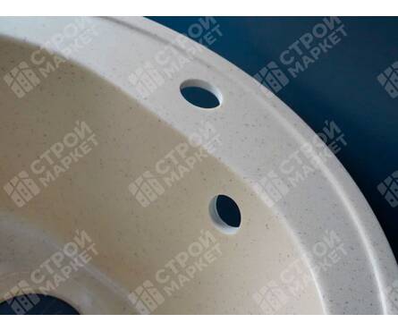 Мойка D50 круглая бежевая GM11 MIXLINE Фотография_7