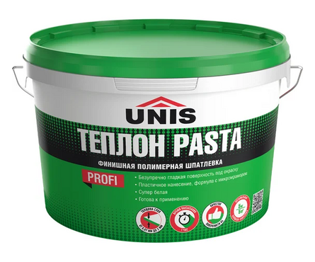Шпаклевка готовая финишная полимерная ЮНИС Теплон Pasta 5 кг Фотография_0