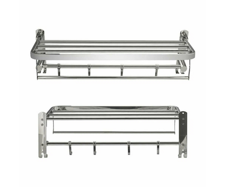 Полотенцедержатель с крючками 60 см 1056 BRIMIX Фотография_1