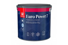 Краска EURO POWER-7 TIKKURILA моющаяся для стен и потолков, база С, 2.7 л