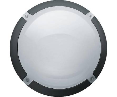 Светильник LED ДБП-13w, 4000К, 1150Лм,  круглый, пластиковый, IP65, черный Фотография_0