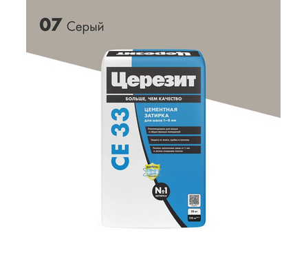 Затирка ЦЕРЕЗИТ CE33 серая 25 кг  Фотография_2