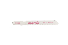 Полотна для электролобзика MATRIX по дереву T119B, 50 x 2 мм, HCS, 3 шт/уп