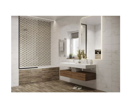 Плитка облицовочная VERNON белая 250х500х8 мм 1-й сорт Фотография_1