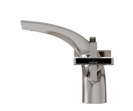 Смеситель для умывальника двухвентельный MIXLINE литой гусак хром Cross ML37-04 Фотография_2