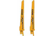 Пилки для сабельной пилы по дереву и металлу HCS (150х19х1.25 мм; 6TPI) (2 шт/уп) INGCO