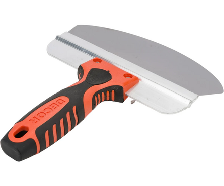 Шпатель 200 мм для ведра нержавеющая сталь двухкомпонентная ручка DECOR Фотография_1