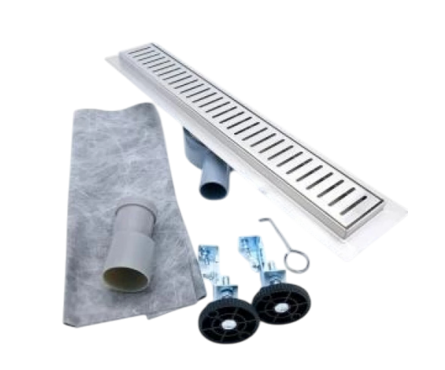 Трап сливной горизонтальный выход D 50 мм нерж. 70х800 мм с сухим затвором BAD538002 ZEISSLER Фотография_2