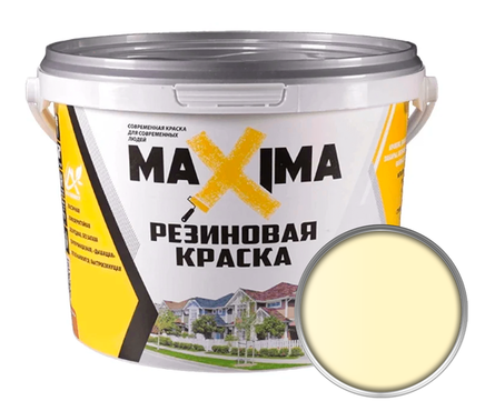 Краска резиновая MAXIMA № 103 (Ваниль), 11 кг Фотография_0