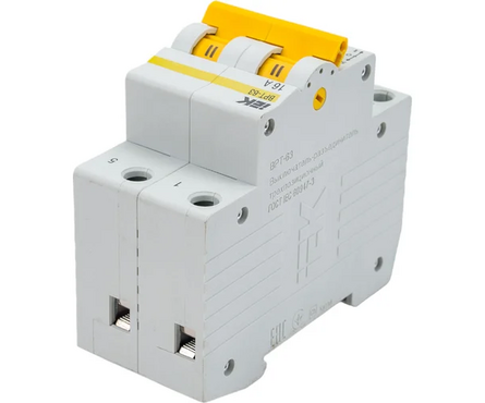 Выключатель-разъединитель трехпозиционный 2п ВРТ-63 16А KARAT MPR10-2-016 IEK Фотография_1