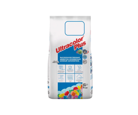 Затирка МАПЕИ Ультраколор Плюс №100 белая 2 кг Фотография_0