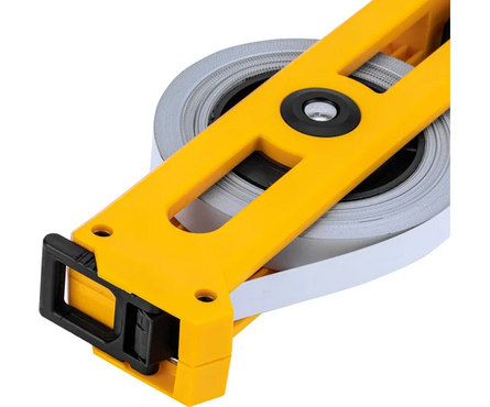 Рулетка 20 м 13 мм геодезическая лента металлическая, открытый корпус DENZEL Фотография_3