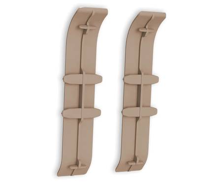 Угол ПВХ соединительный для плинтуса напольного 70 мм Орех миланский 292 ИДЕАЛ Классик (2 шт/флоуп) Фотография_1