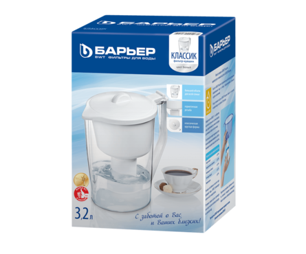 Фильтр-кувшин Барьер Классик бирюзовый 3,2 л Фотография_3