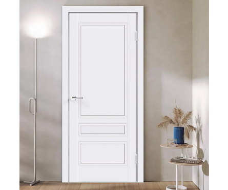 Дверное полотно белое Scandi 3Р RAL 9003 (800 мм, 2000 мм, 40 мм, эмаль) Фотография_1