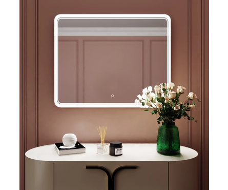 Зеркало 1000х800 мм Умберто сенсорный выключатель, светодиодная подсветка MIXLINE Фотография_2