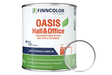 Краска для стен и потолков FINNCOLOR OASIS HALL&OFFICE база C (0.9 л)