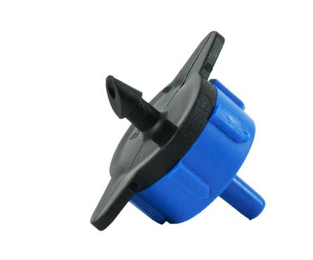 Капельница для полива компенсированная разборная, 8 л/ч, 0,8-3 бар, голубая Фотография_1