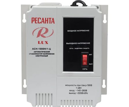 Стабилизатор АСН-1 000 Н/1-Ц LUX РЕСАНТА Фотография_2