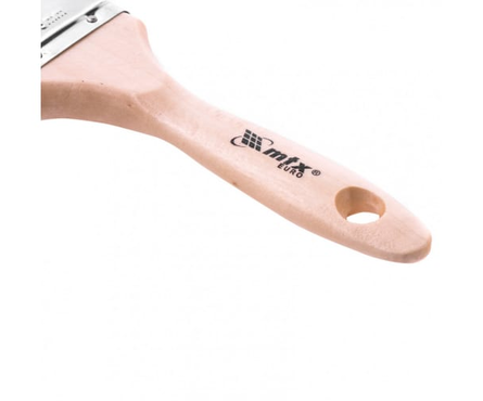 Кисть плоская Matrix Евро 1.5 натуральная щетина, деревянная ручка, 38 мм Фотография_1