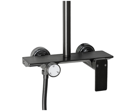 Душевая система лейка тропический душ BRIMIX графит 88707 Фотография_3