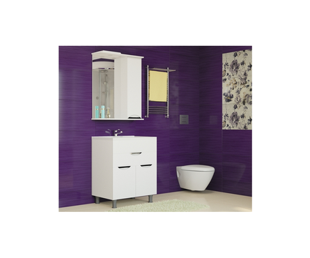 Шкаф навесной Mixline «Этьен 65» белый, левый (ПВХ) Фотография_3