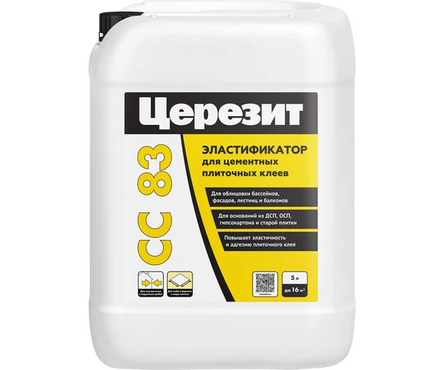 Добавка эластифицирующая ЦЕРЕЗИТ CC83 для цементных смесей 5 л Фотография_0