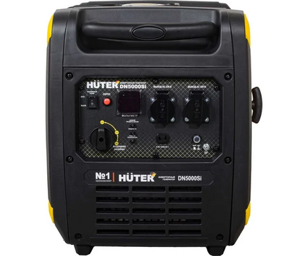 Генератор бензиновый инверторный 4 кВт 220В бак 9 л ручной стартер DN5000Si HUTER Фотография_3