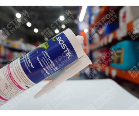 Герметик акриловый окрашиваемый BOSTIK Perfect Seal шпаклевочный быстрый 280 мл белый Фотография_3