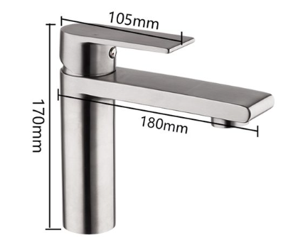 Смеситель для умывальника G1099-20 35к нерж. сталь, литой, сатин GAPPO Фотография_3