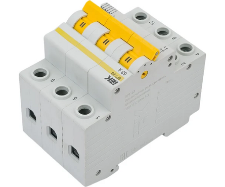 Выключатель-разъединитель трехпозиционный 3п ВРТ-63 63А KARAT MPR10-3-063 IEK Фотография_1