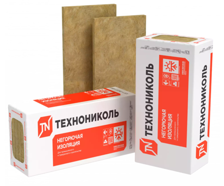Утеплитель Минвата ТЕХНОНИКОЛЬ ТЕХНОФАС ЭКСТРА плотность 90 кг/м³, 1200х600х100 мм (2.16 м²/0.216 м³/3 плиты/упак) Фотография_0