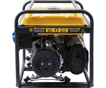 Генератор бензиновый 5.5 кВт 220В бак 25 л ручной стартер GE-6900 DENZEL Фотография_6