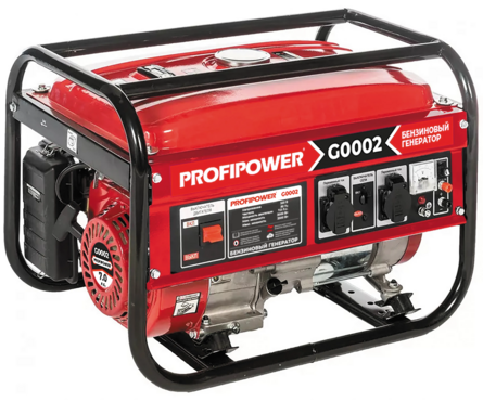 Генератор бензиновый 3.5 кВт 220В бак 15 л ручной стартер БГ- 4000 PROFIPOWER Фотография_0