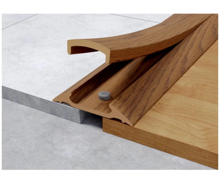 Порог с монтажным каналом 42х1600 мм дуб коньячный Фотография_1