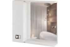 Шкаф навесной Квадро 75 левый с подсветкой (ПВХ)