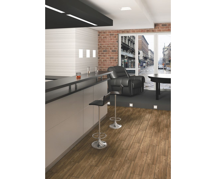 Керамогранит Шервурд GP Коричневый 147х594х9 мм Березакерамика (0.087 м²/1 шт) 1 сорт Фотография_1