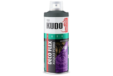Аэрозольная жидкая резина черная KUDO Color flex, 520 мл 