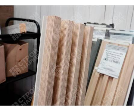 Реечная панель ПВХ Лиственница крем 2900х166х24.1 мм LEGNO Фотография_3