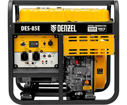 Генератор дизельный 8.5 кВт 230В бак 16 л, электростартер DES-85E DENZEL Фотография_2
