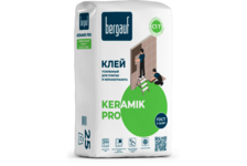 Клей для плитки и керамогранита BERGAUF Keramik Pro C1T, усиленный, 25 кг