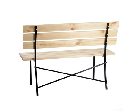 Скамейка дачная со спинкой 1200х520х820 мм LAKSI ЭКОНОМ Фотография_1