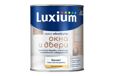 Краска для пластика и дерева полуматовая акриловая ВД ДЮЛАКС ЛЮКСИУМ Окна двери белая БАЗА BW 0.75 л