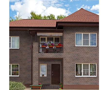 Фасадная плитка HAUBERK Кирпич шотландский 2.5 м²/уп ТЕХНОНИКОЛЬ Фотография_2