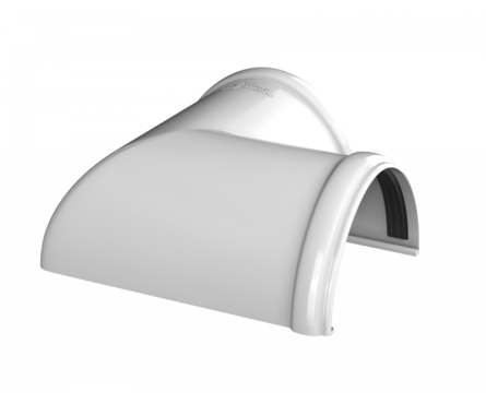 Угол желоба 90° ТехноНИКОЛЬ ПВХ (белый) Фотография_2