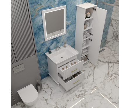 Тумба для ванной Михаэль 75 с умывальником Дуглас 75 Фотография_4