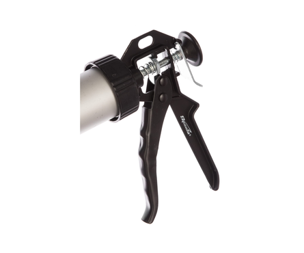 Пистолет для герметика закрытый для туб 750 мл, алюминиевый корпус, круглый шток 8 мм SPARTA Фотография_1