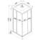 Душевая кабина EvaGold F901BS-Q квадрат 900x900x2280x4 мм, низкий поддон, матовый профиль, черное стекло Фотография_6