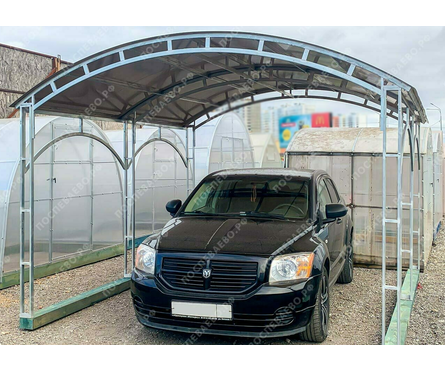 Автонавес Комфорт 4 м (каркас без поликарбоната) Фотография_1